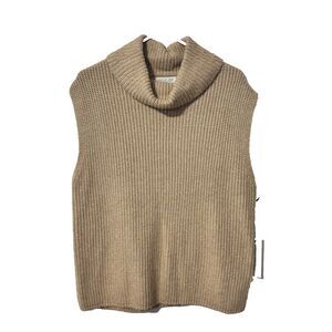 NWT RACHEL ZOE CABLE KNIT SLEEVELESS SWEATER‎ Large Neutral Capsule Wardrobe